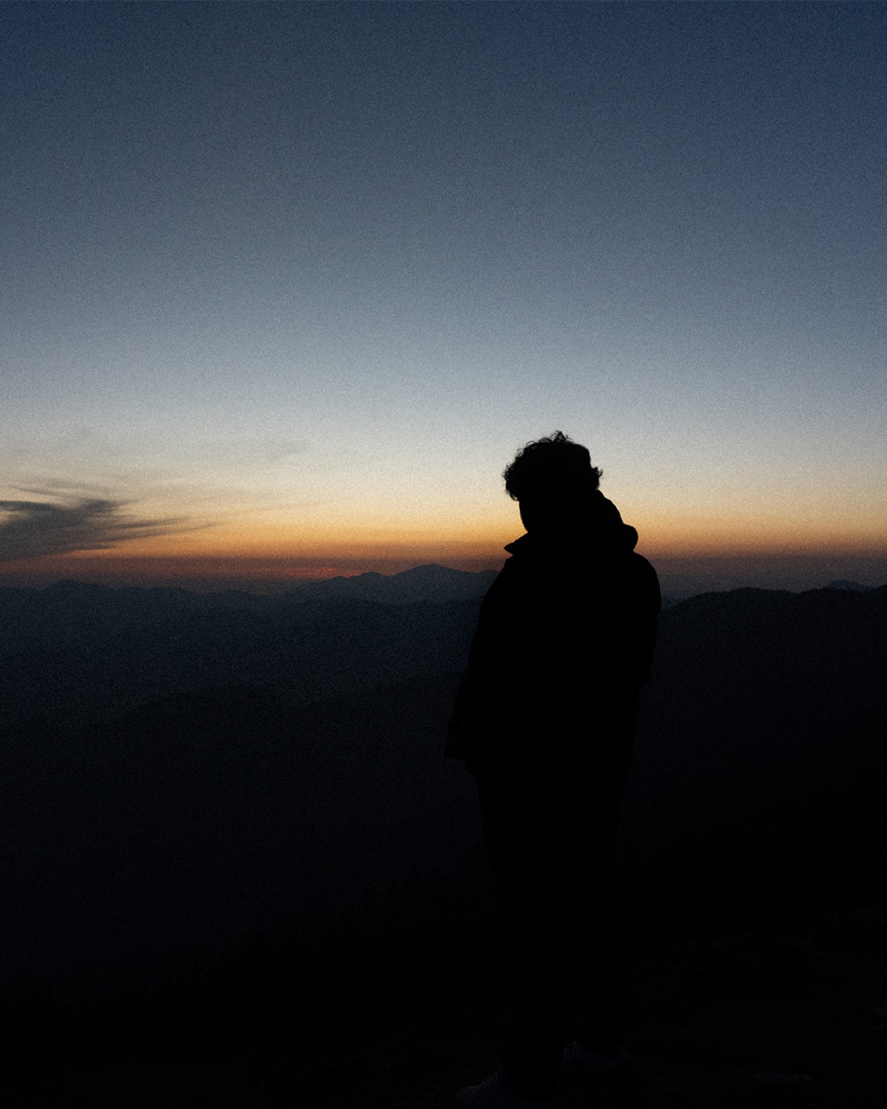 Silhouette at sunset