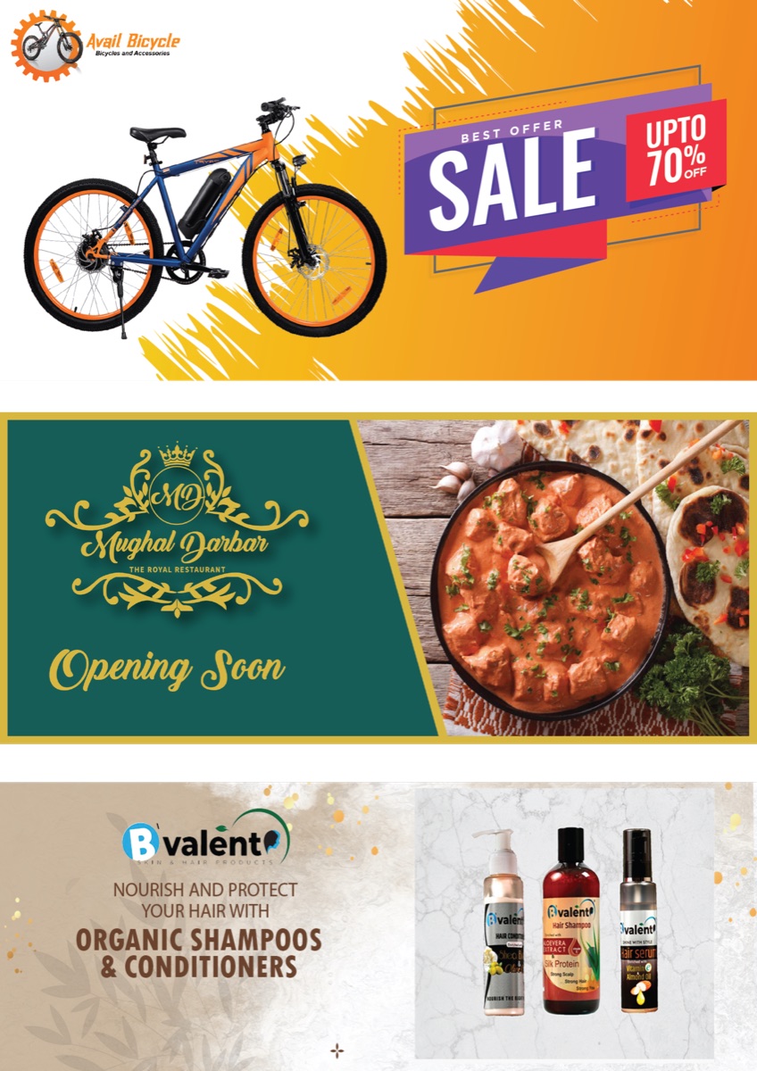 Restaurant sale flyer