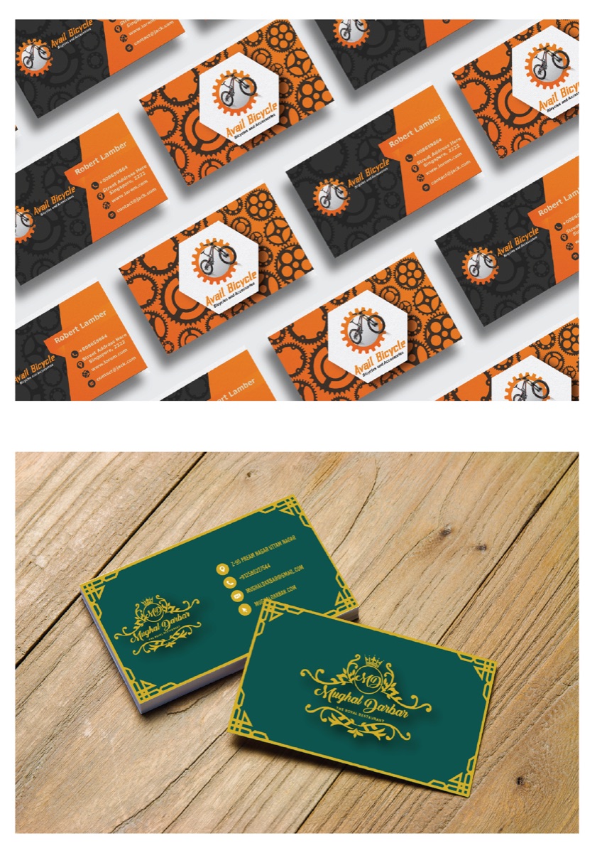 Brand cards mockup