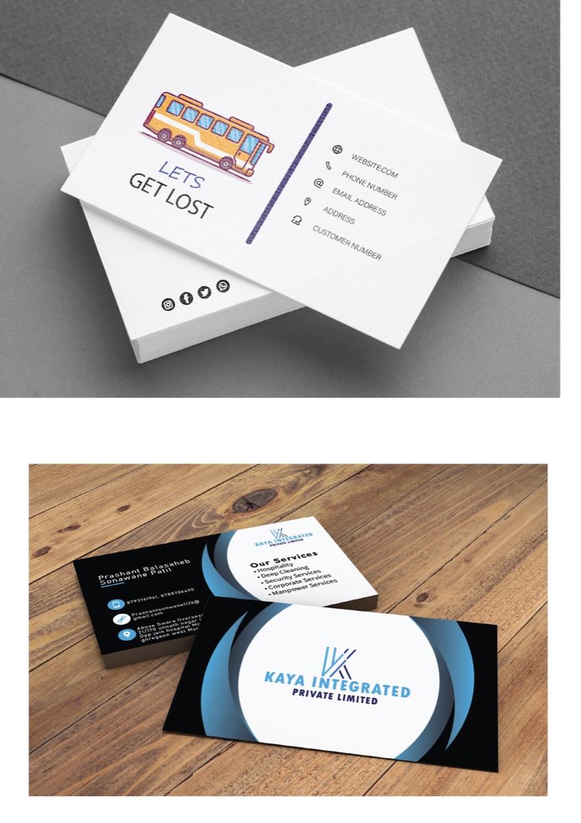 Business card mockups